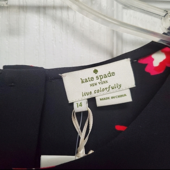 NWT Kate Spade Blossoms Sleeveless crewneck Pullover Floral Top - size 14 - Picture 2 of 5